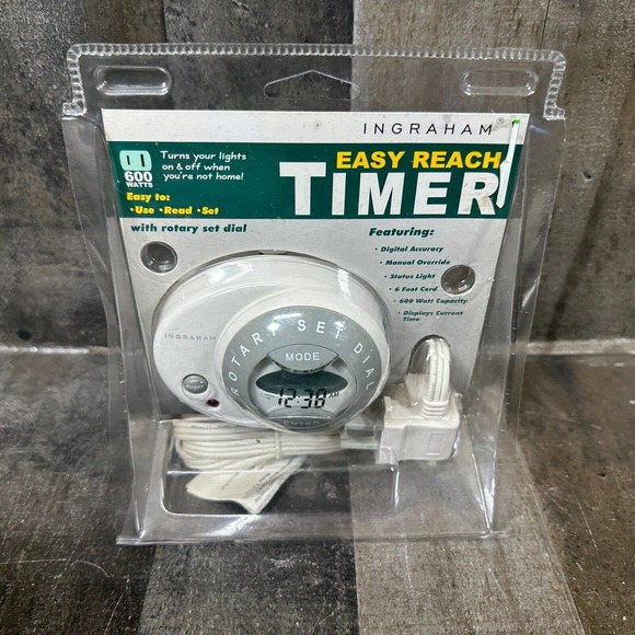 INGRAHAM EASY REACH TIMER!(turns Your Lights On And Off)600W BRAND NEW! LOOK!!!! - Picture 4 of 9